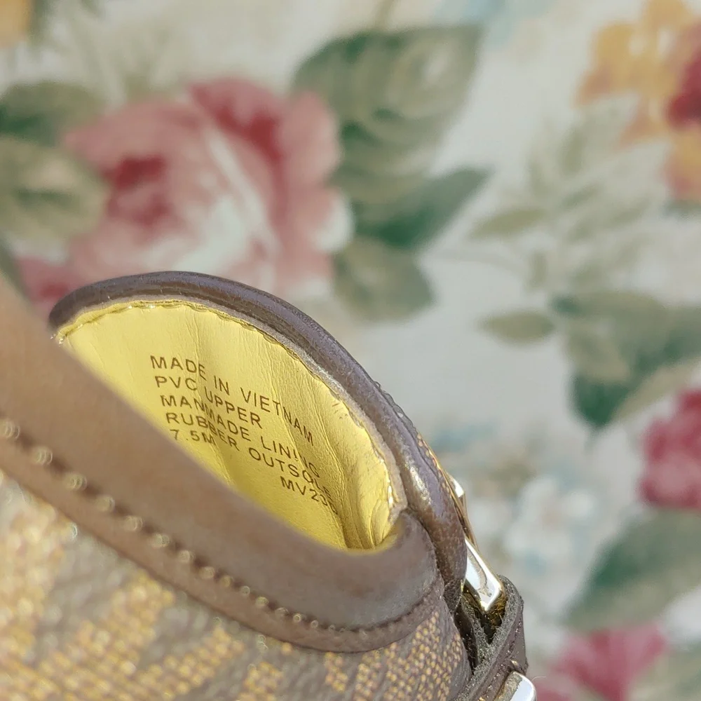 Michael Kors Fulton Studded Mocassin Flats in Brown with MK Logo Women's 7.5 - Picture 17 of 17
